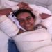 A estudante Annelise Lopes, de 16 anos, que teve 60% do corpo queimado durante uma experiência na escola
