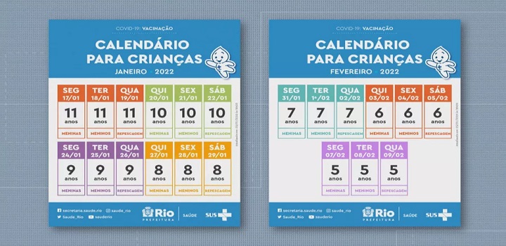 Expectativa é que mais de 1,5 milhão de crianças com idade entre 5 e 11 anos sejam vacinadas com as doses infantis no estado.