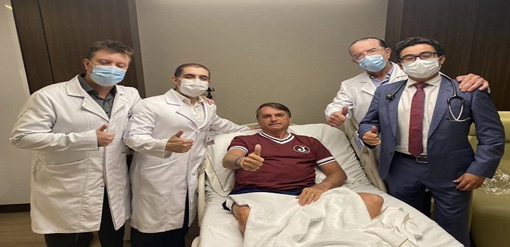 Presidente estava no Hospital Vila Nova desde a madrugada de segunda-feira (3) por conta de um quadro de obstrução intestinal