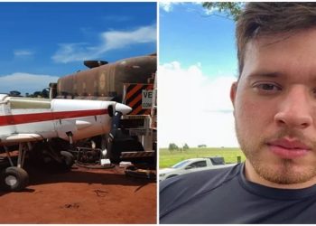 Um jovem de 24 anos morreu ao ser atingido por uma aeronave agrícola pilotada pelo próprio pai, em Uchoa (SP), no sábado (15).