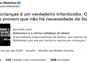 Malafaia postagem fake news