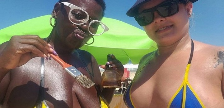 Rose Parafina faz sucesso nas redes com bronzeamento artificial