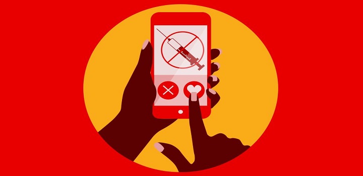 Tinder anti vacina no Telegram