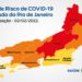 Risco de transmissão de Covid no RJ