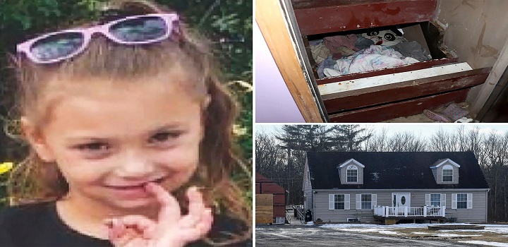 Menina desaparecida encontrada debaixo de escada nos eua