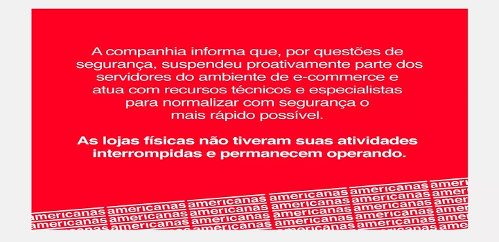 Ataque hacker ao site da Americanas