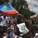 migrantes africanos reunidos em manifestação por justiça à morte de Moïse Kabagambe reclamavam da xenofobia associada ao racismo vivida no Bras