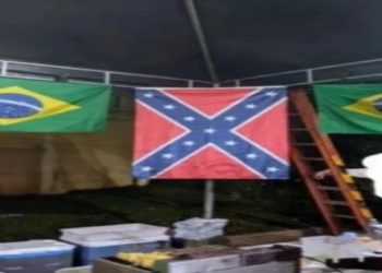 EVENTO CERVEJEIRO TEM USO DE BANDEIRA SUPREMACISTA EM PETRÓPOLIS