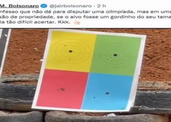 Bolsonaro diz a influenciador que 'não seria difícil' acertar tiro em 'gordinho' A fala foi uma resposta ao influenciador Cauê Moura,