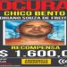 O Disque-Denúncia oferece uma recompensa de R$ 1,6 mil para quem oferecer informações que levem à prisão de Chico Bento. — Foto: Divulgação