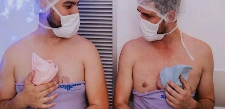 Nasceram os primeiros gêmeos de um casal gay no Brasil