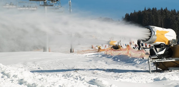 China produz neve artificial para olimpiadas de inverno