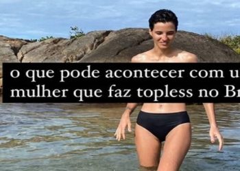 deputado estadual Carlos Minc (PSB) apresentou um projeto de lei para que o ato de ficar nu na parte de cima em áreas públicas não seja considerado "obsceno".