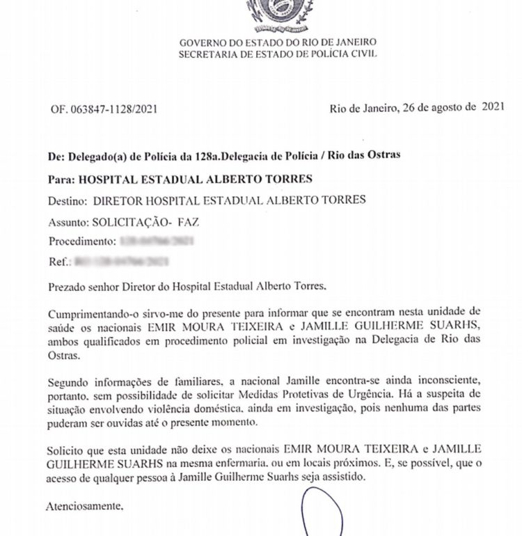 Caso Jamille: Suspeitas de femincídio em Rio das Ostras-RJ