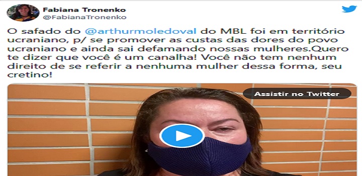 Ex embaixatriz pede cassação de artur do val