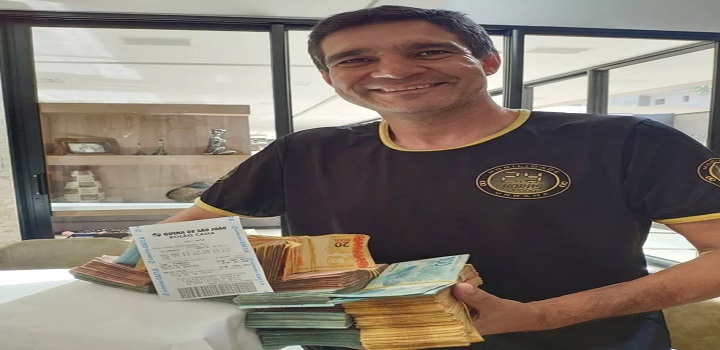 Em 2019, grupo faturou R$ 1,1 milhão na Quina de São João. — Foto: Arquivo pessoal/ Reprodução