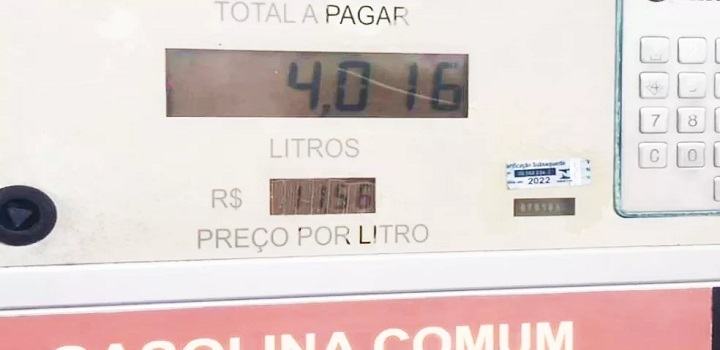 Novo aumento do preço da gasolina