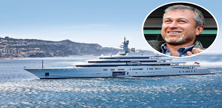 o iate do magnata russo Roman Abramovich