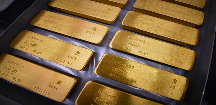 Rússia detém algumas das maiores reservas de ouro do mundo, o equivalente a 2,3 mil toneladas,