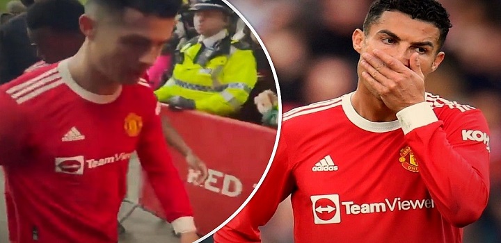 tapa de cristiano ronaldo em celular de torcedor