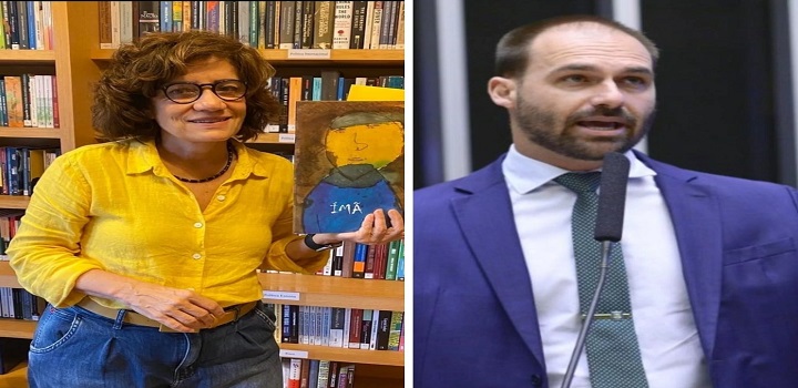 Eduardo Bolsonaro debocha de tortura sofrida pela jornalista Miriam Leitão