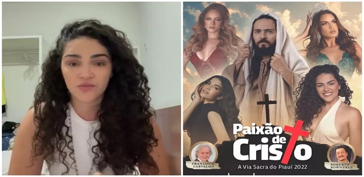 Atriz pede desculpas e fala sobre roupas de atrizes em cartaz da Paixão de Cristo: 'sem verba para o figurino'