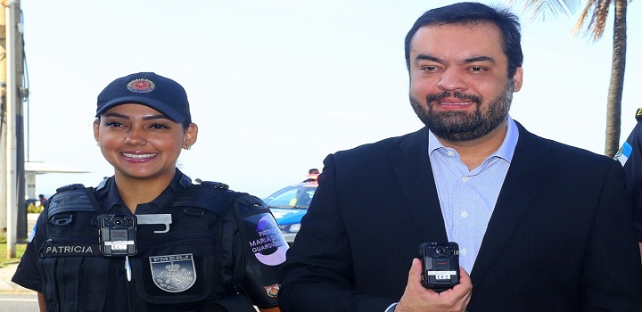 Governador Cláudio Castro, cameras de seguranças na PM