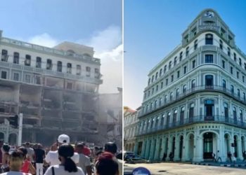 Hotel de luxo explode em Havana Cuba