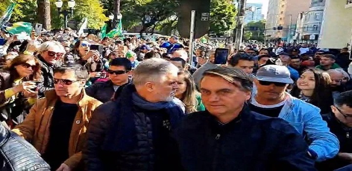 Bolsonaro em marcha para Jesus