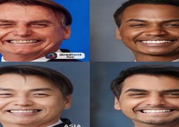 Bolsonaro posta montagens como negro e asiático: 'Nossa maior virtude é a união'