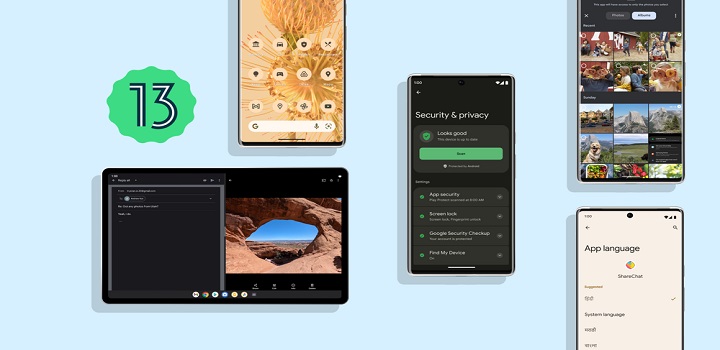 Lançamento do android 13