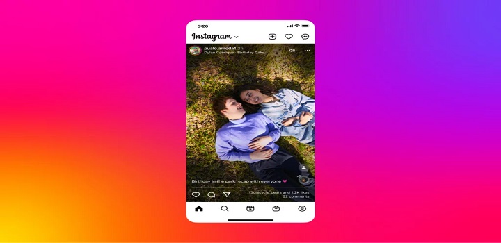 Instagram pode deixar feed com tela cheia