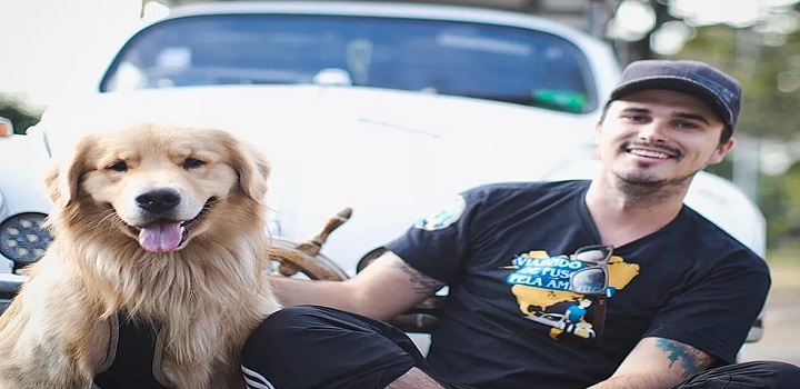 Influenciador Jesse Koz e cão Shurastey ganham documentario
