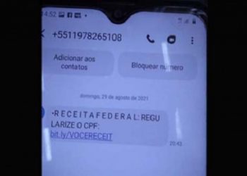 Saiba sobre o golpe do CPF; Receita Federal alerta para golpe da regularização do CPF por SMS