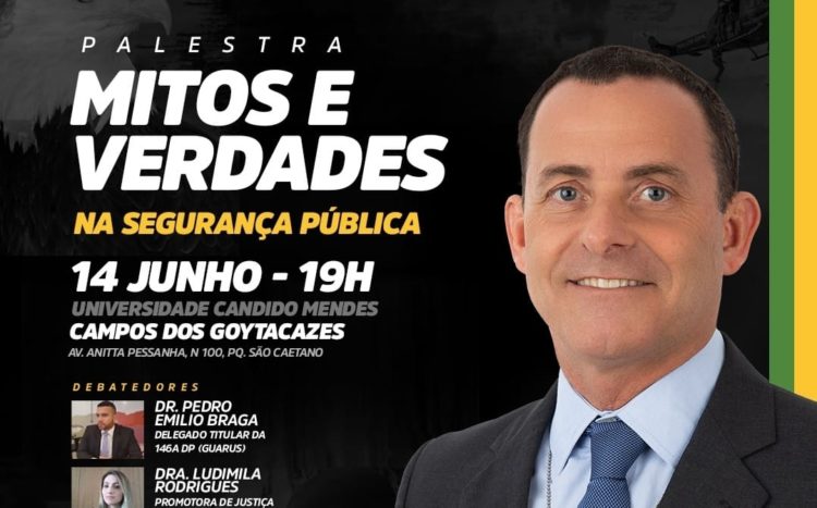 Palestra sobre Segurança Pública na Universidade Cândido Mendes