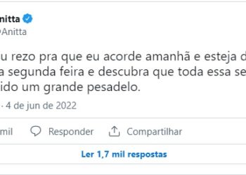 Saiba sobre o desabafo de Anitta nas redes sociais