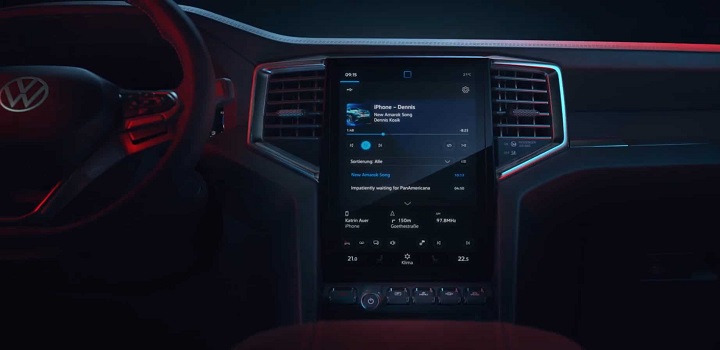 Volkswagen Amarok 2023; Central multimídia