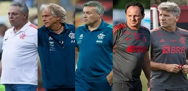 últimos técnicos do Flamengo