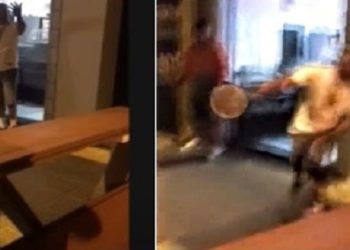 VEJA VÍDEO DE HOMEM AGREDINDO LÉSBICAS EM BAR