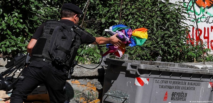 POLICIA DA TURQUIA COMBATE PARADA DO ORGULHO GAY
