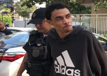 Queven da Silva e Silva, 26 anos, foi preso por suspeita de matar a ex-mulher no Centro do Rio — Foto: Henrique Coelho / g1