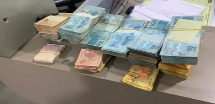 dinheiro apreendido pela PF, R$ 1 MILHÃO OPERAÇÃO CODEVASF
