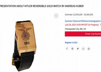 leilão de relogio de hitler