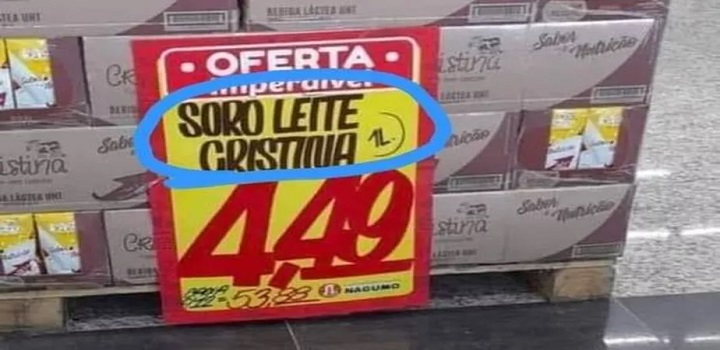 Soro de leite a R$ 4,49 viraliza nas redes, preço do leite