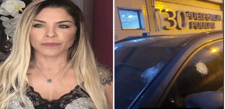 ASSALTO A VERONICA COSTA: VEREADORA TEM CARRO BALEADO