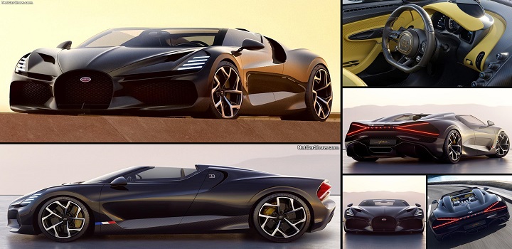 Conversível da Bugatti mais rápido do mundo
