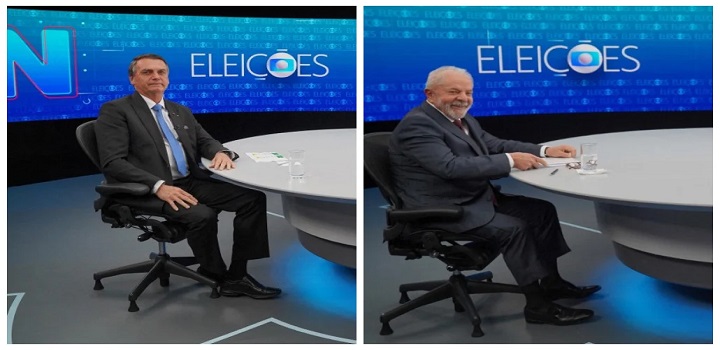 A entrevista do ex-presidente Luiz Inácio Lula da Silva, candidato do PT à Presidência, ao Jornal Nacional na noite desta quinta-feira (25/8) causou maior impactou nas pessoas durante sua exibição, medido pela repercussão em redes sociais, do que as duas sabatinas anteriores, realizadas com o presidente Jair Bolsonaro (PL) e Ciro Gomes (PDT).