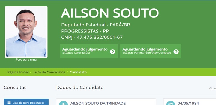 Ailson Souto candidato no PARÁ