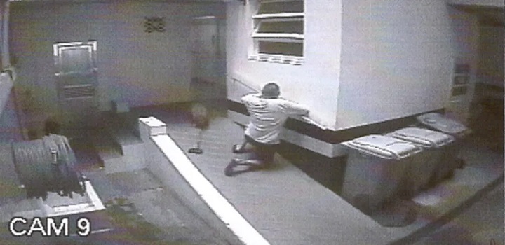 Imagens de câmeras de segurança obtidas pela TV Globo mostram os últimos momentos de Walter Henri Maximilien Biot vivo.