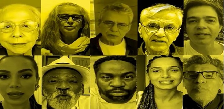 Carta em defesa da democracia lida por artistas